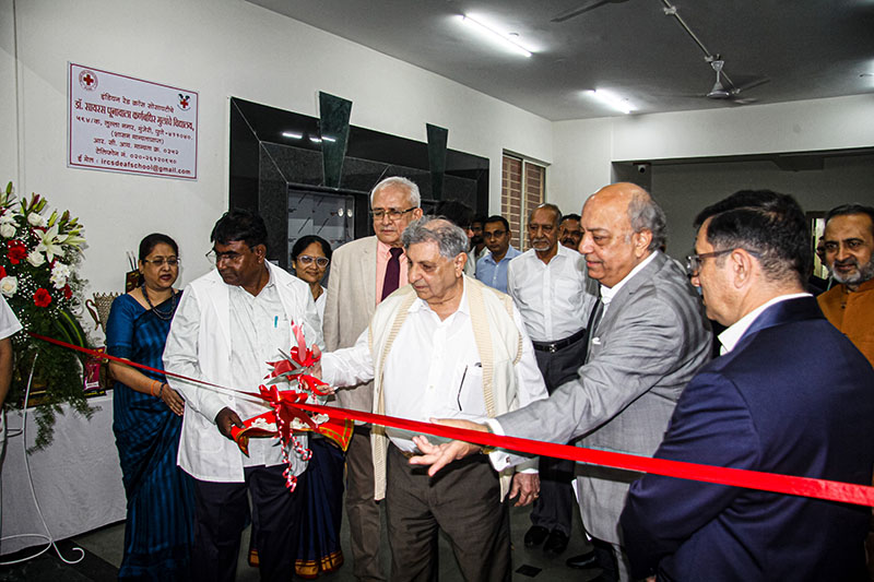 Dr. Cyrus S. Poonawalla inaugurated Dr. Cyrus Poonawalla School for Hearing Impaired (Indian Red Cross Society)